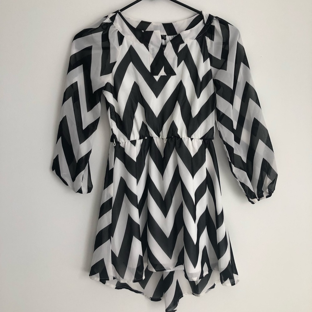 Girls Chevron dress